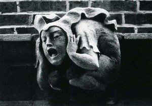 Gargoyle Holding Ears