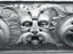 Gargoyle with Leaf Moustache